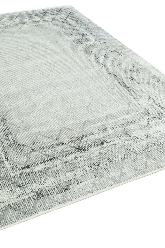 Queen Cream Bamboo Woven Modern Living Room Rug 8107