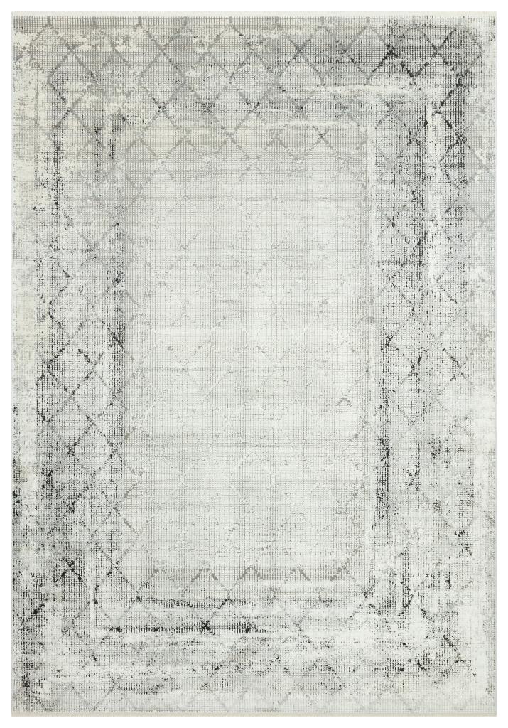Queen Cream Bamboo Woven Modern Living Room Rug 8107