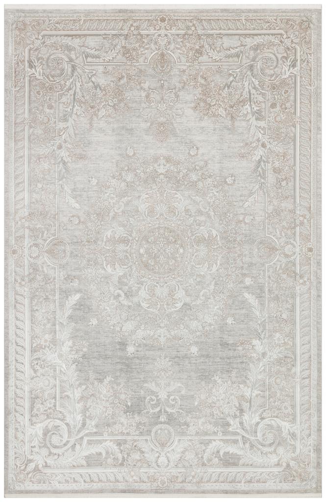Queen Cream Bamboo Woven Modern Living Room Rug 8116