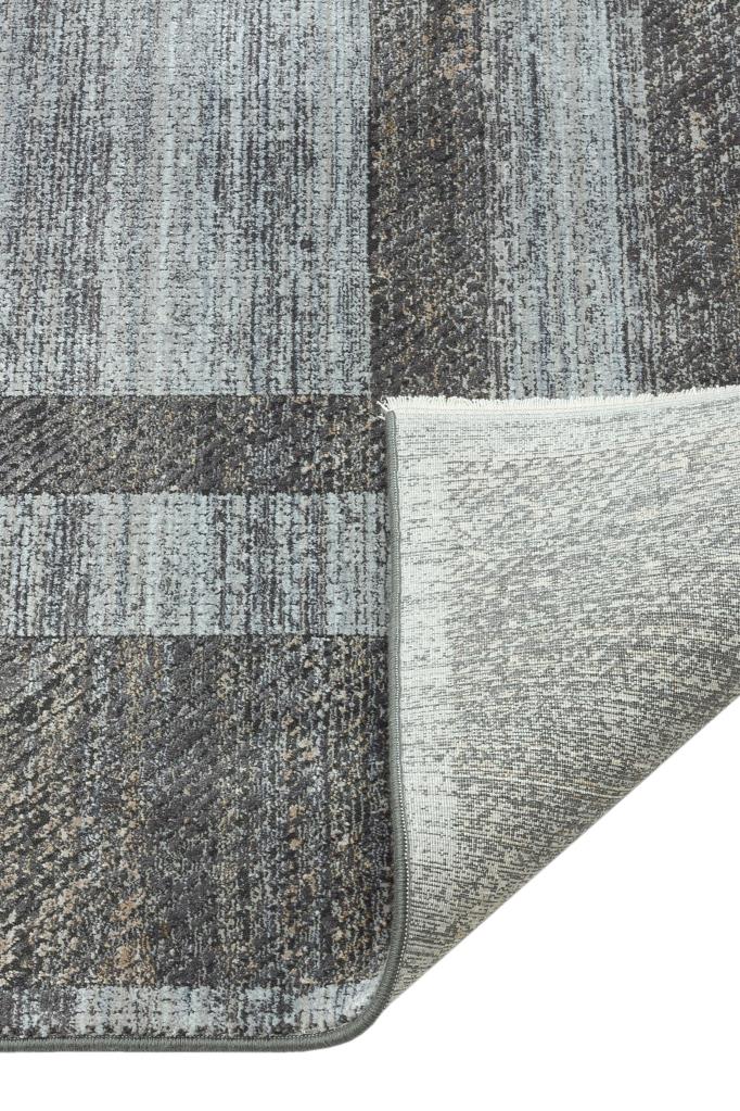Queen Gray Bamboo Woven Modern Living Room Rug 8106