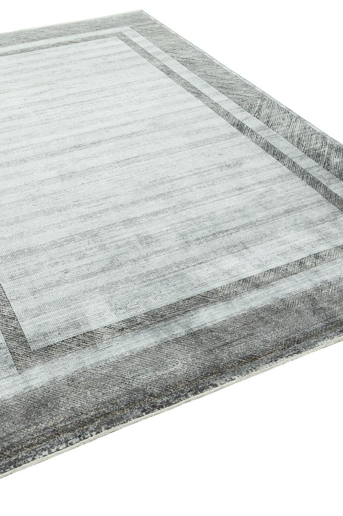 Queen Gray Bamboo Woven Modern Living Room Rug 8106