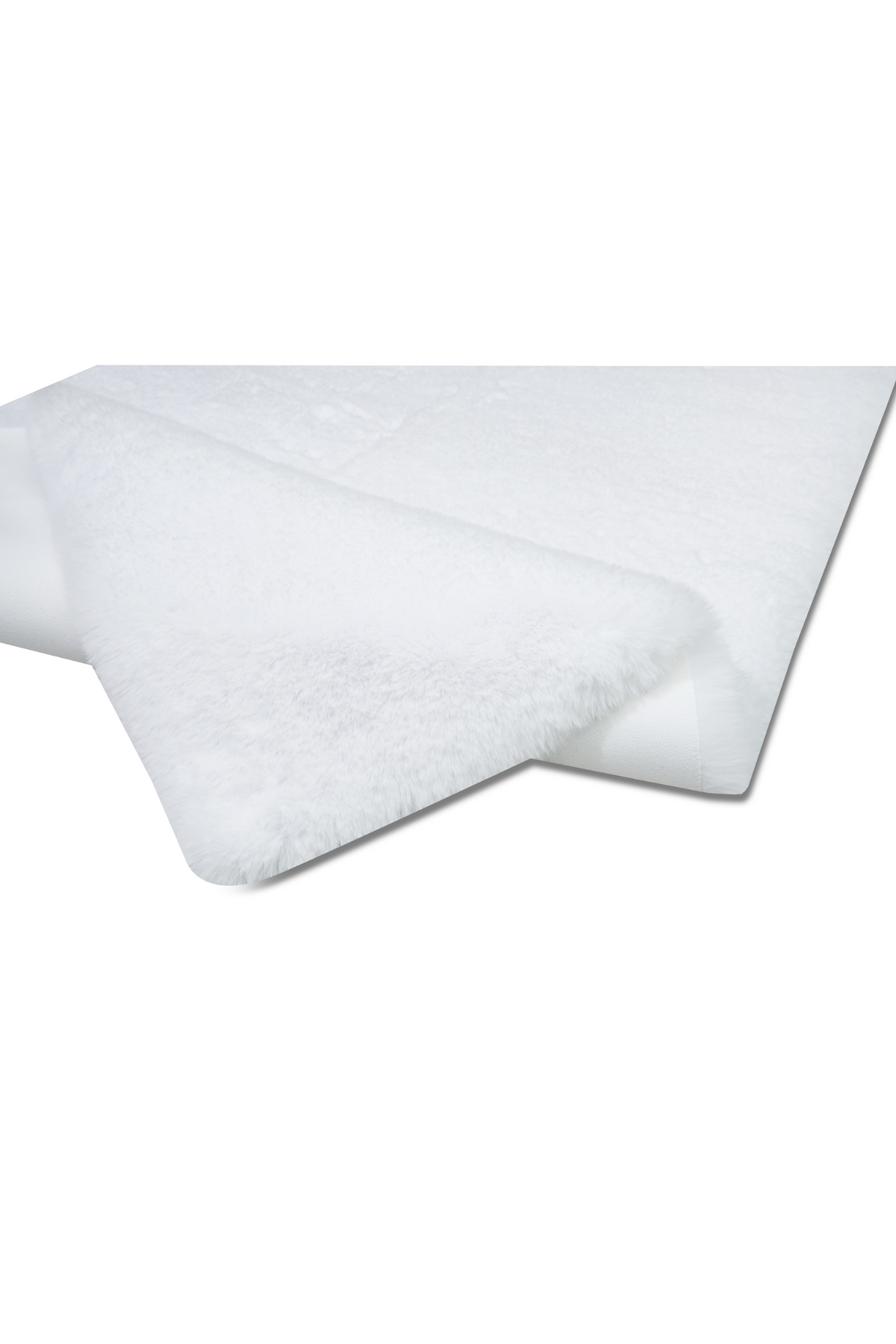 Reiki Thick White Washable Plush Shaggy Post