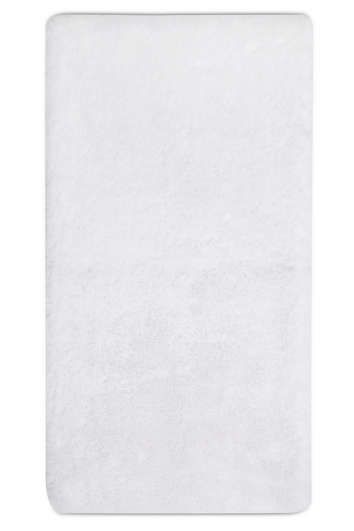 Reiki Thick White Washable Plush Shaggy Post