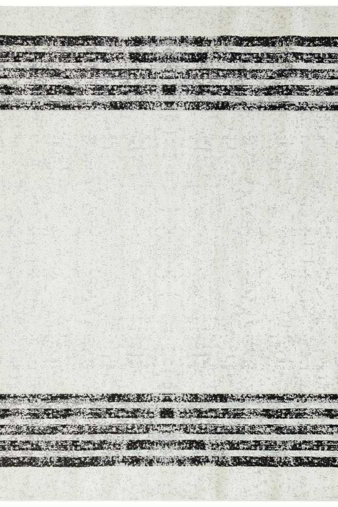 Riena Thin Black Kitchen Rug with Washable Non-Slip Base 1142