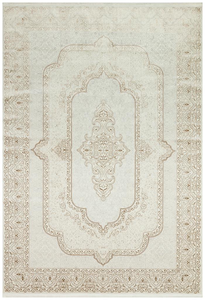 Riena Thin Latte Kitchen Rug with Washable Non-Slip Base 1122