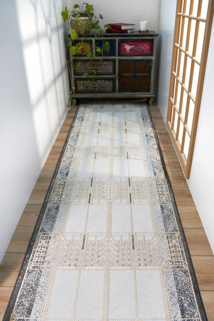 Savannah Modern Brown Beige Area Rug