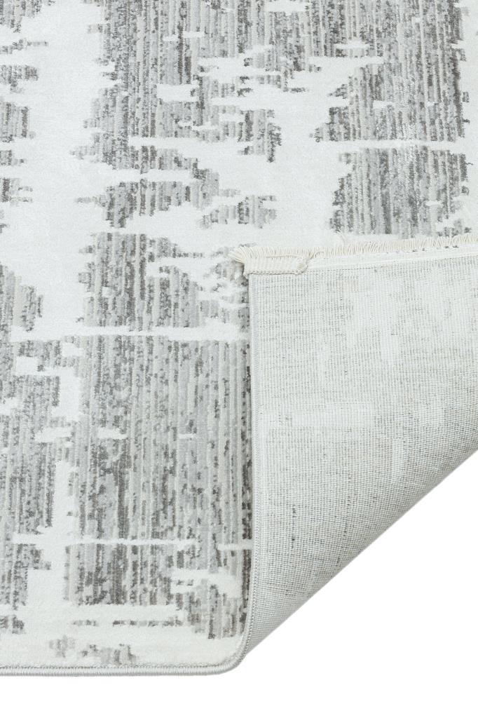 Savannah Modern Gray White Area Rug