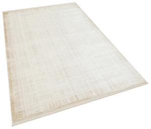 Serenity Cream Viscose Woven Modern Living Room Rug 7831