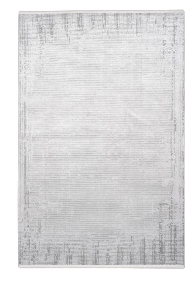 Serenity Gray Viscose Woven Modern Living Room Rug 7822