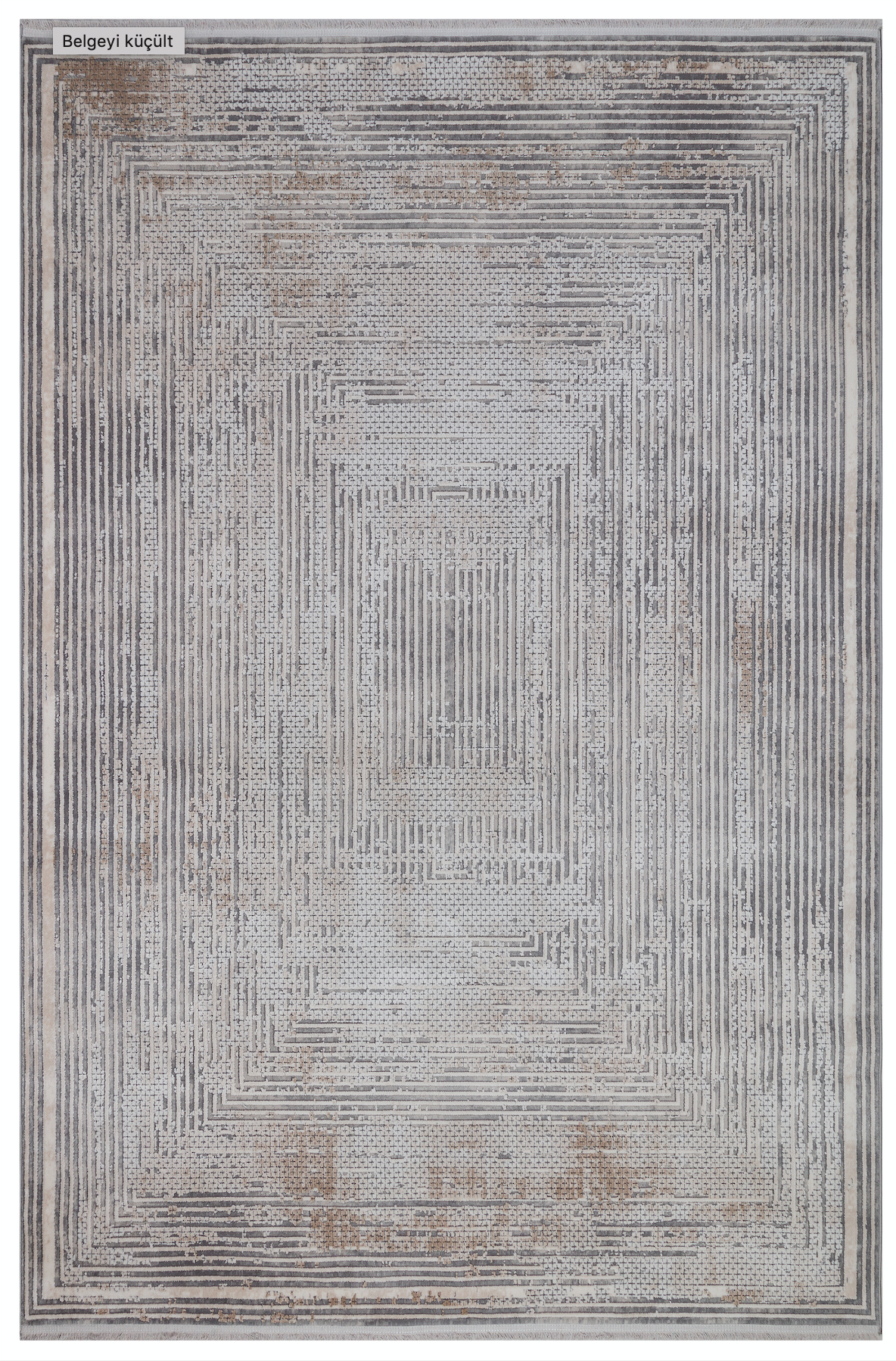 Serenity Gray Viscose Woven Modern Living Room Rug 7861