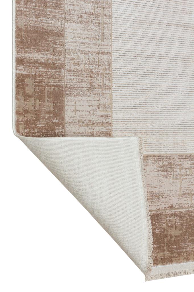 Serenity Mink Viscose Woven Modern Living Room Rug 7812