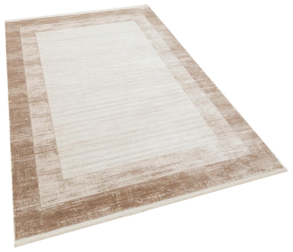 Serenity Mink Viscose Woven Modern Living Room Rug 7812