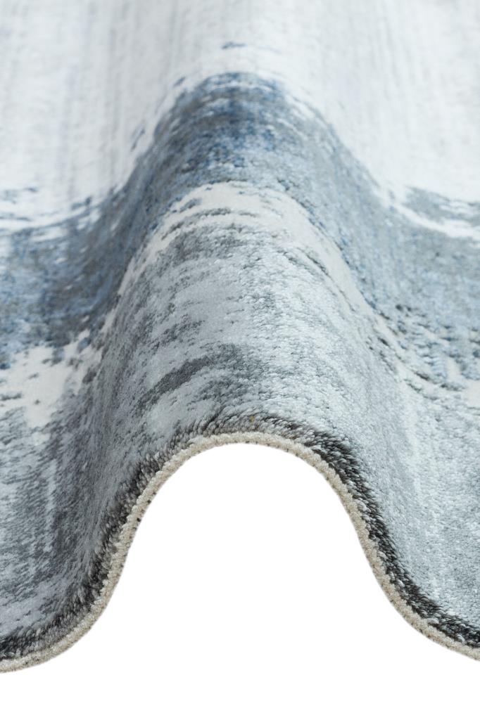 Vivaldi Blue Modern Living Room Rug 9701