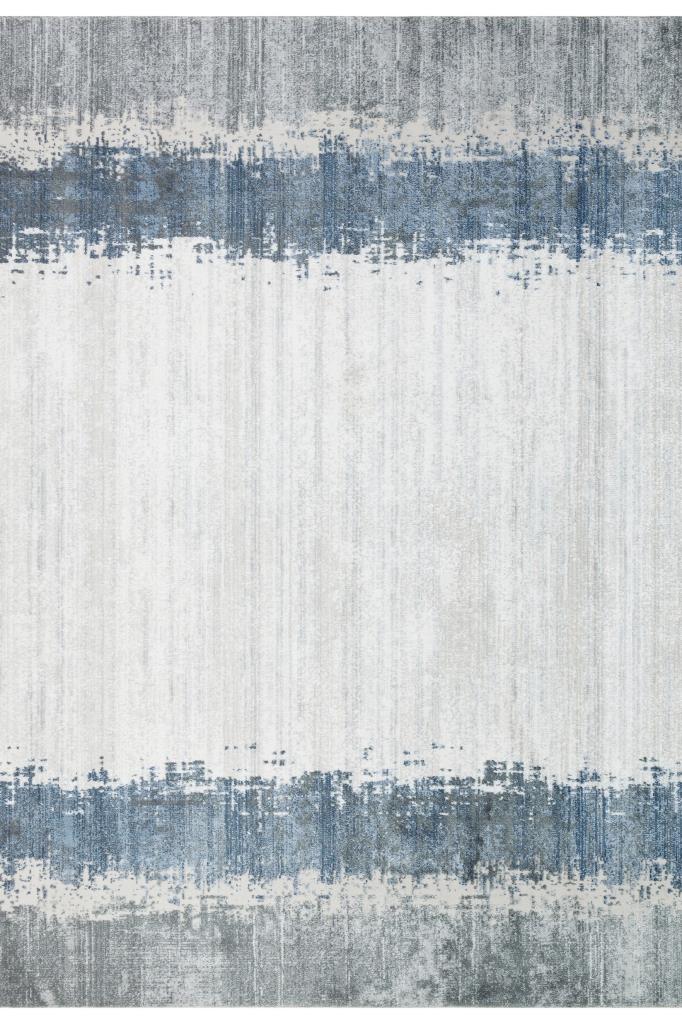Vivaldi Blue Modern Living Room Rug 9701