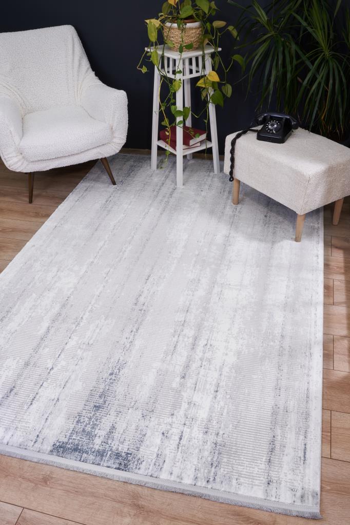 Vivaldi Blue Modern Living Room Rug 9711