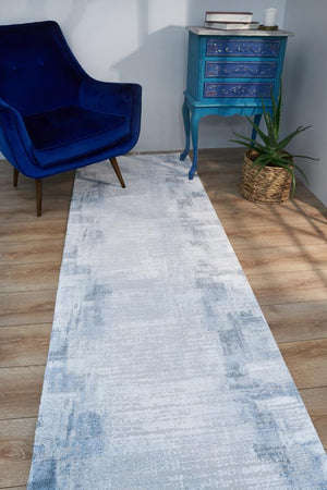 Vivaldi Blue Modern Living Room Rug 9721