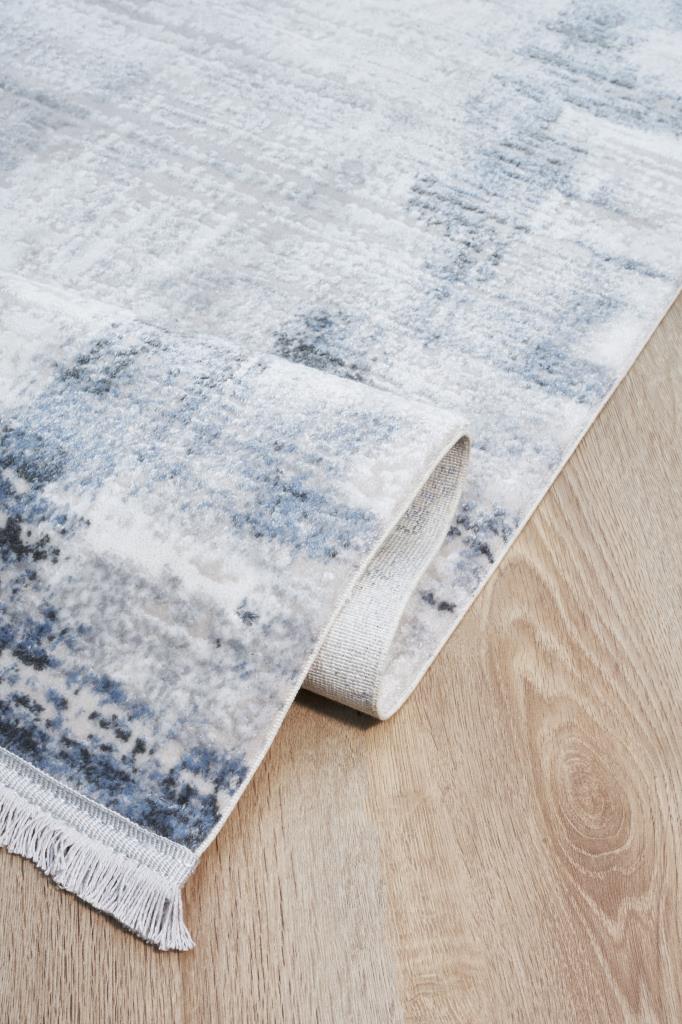 Vivaldi Blue Modern Living Room Rug 9721