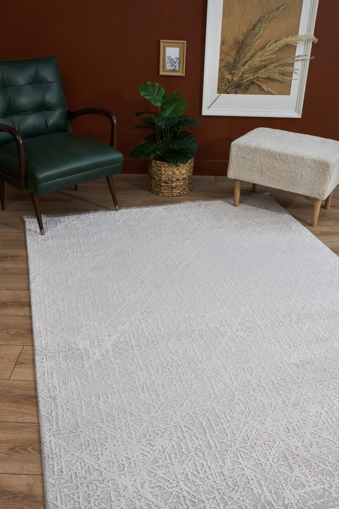 Vivaldi Ecru Modern Living Room Rug 9771