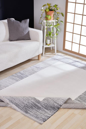 Vivaldi Gray Modern Living Room Rug 9751