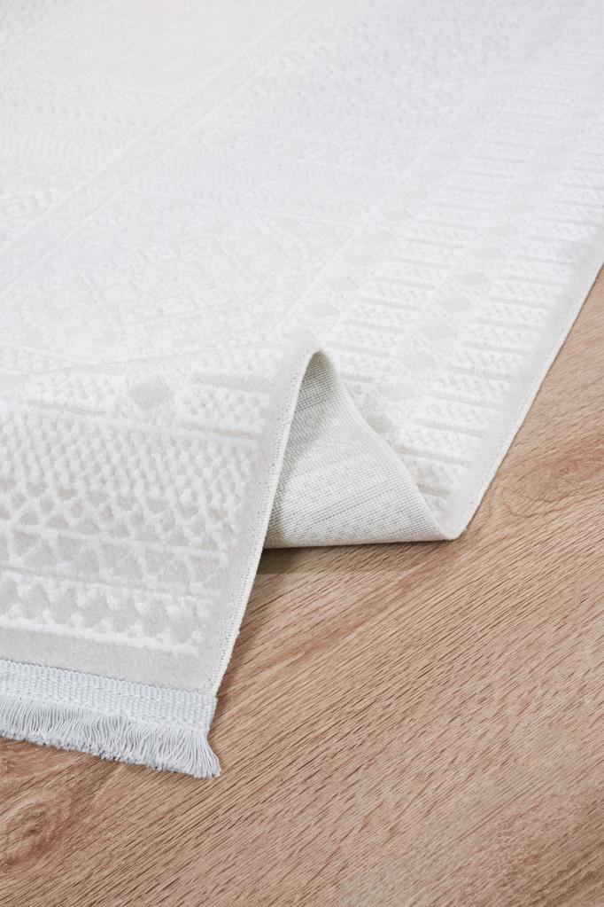 Vivaldi White Modern Living Room Rug 9761