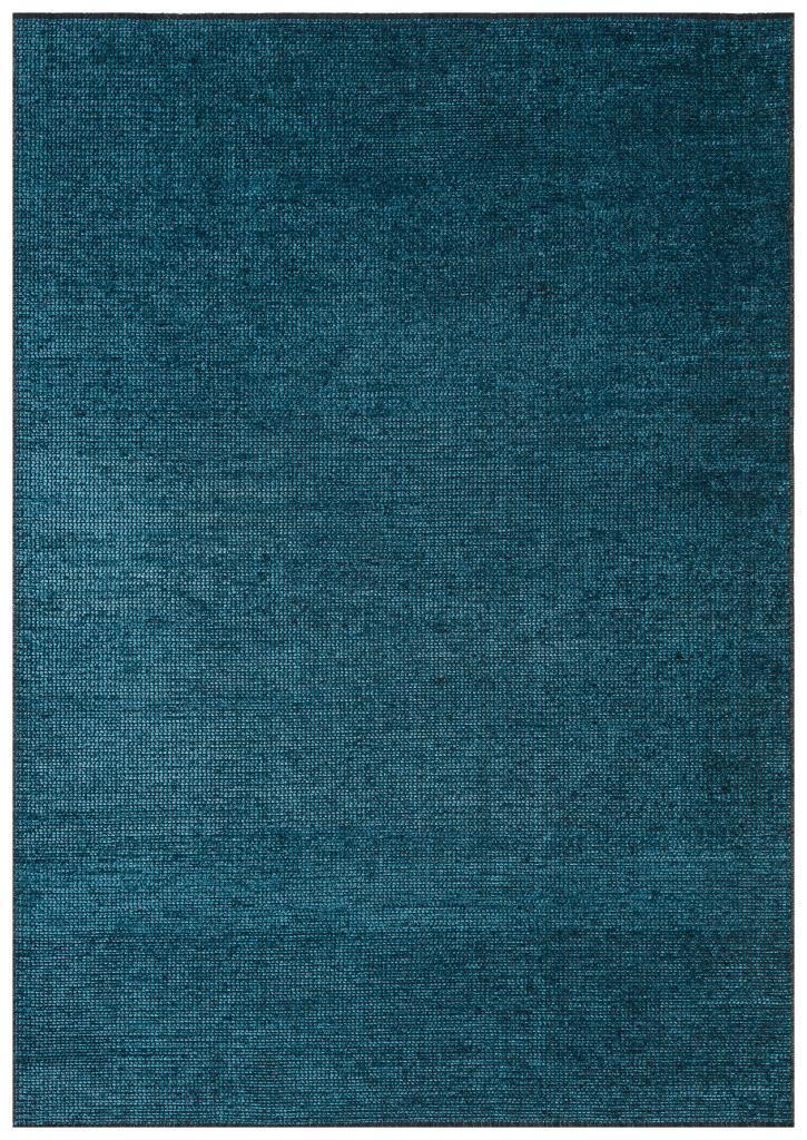 Zenith Washable Plain Pattern Turquoise Rug 8906