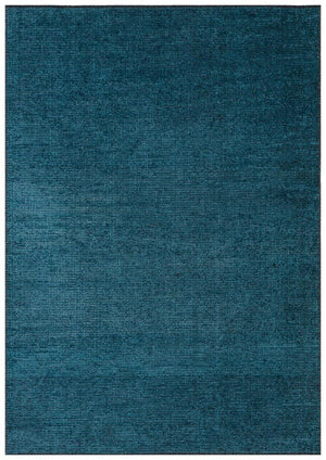 Zenith Washable Plain Pattern Turquoise Rug 8906