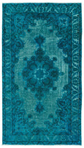 APEX CARVED turquoise 2421 117 x 210 cm