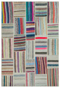 Apex Kilim Patchwork Unique Striped 22401 190 x 278 cm