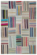 Apex Kilim Patchwork Unique Striped 22402 188 x 278 cm