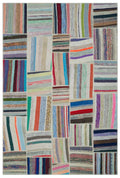 Apex Kilim Patchwork Unique Striped 22403 186 x 278 cm