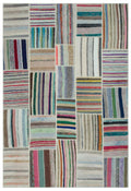 Apex Kilim Patchwork Unique Striped 22406 190 x 277 cm