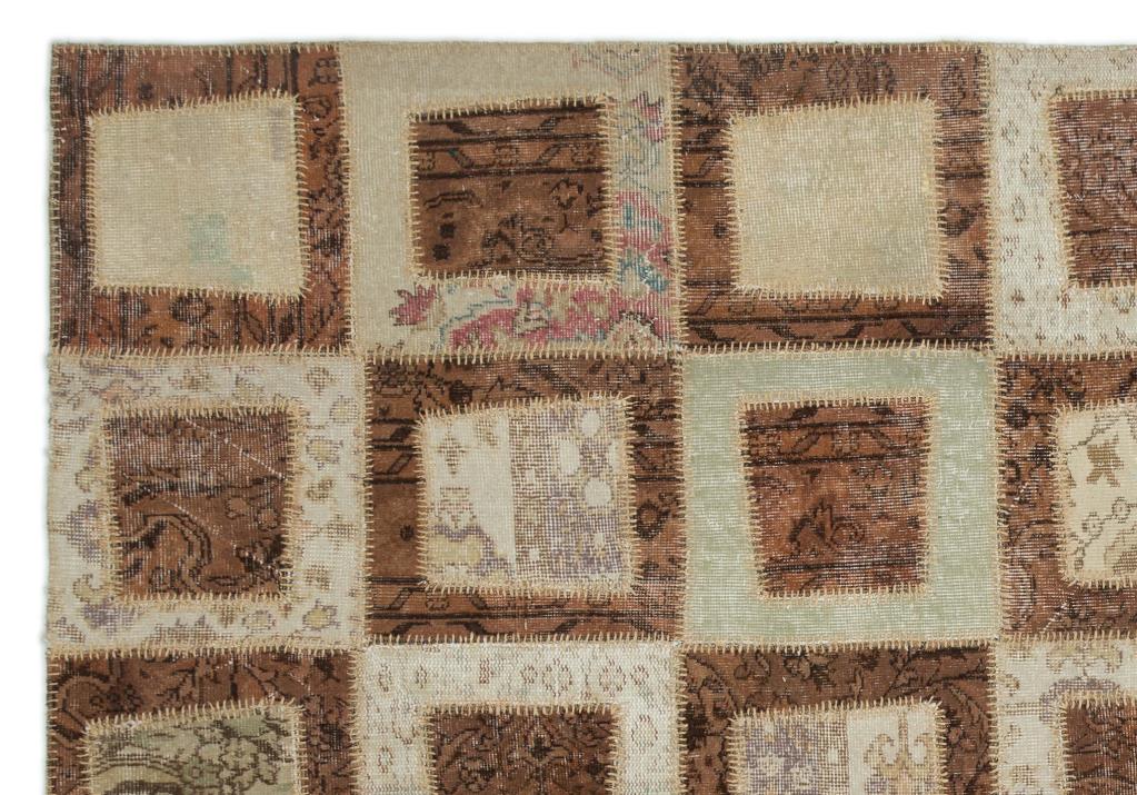 Apex patchwork carpet beige 21042 197 x 284 cm