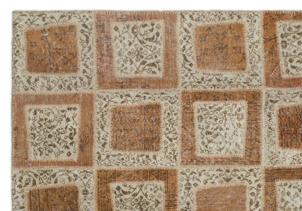 Apex patchwork carpet beige 21055 194 x 280 cm