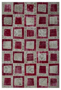 Apex Patchwork Carpet Red 26800 191 x 281 cm