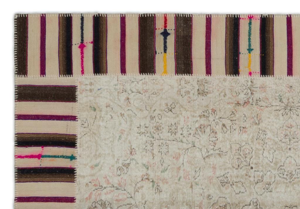 Apex Patchwork Carpet Naturel 21736 187 x 278 cm