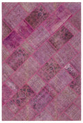 Apex patchwork carpet pink 21542 160 x 230 cm