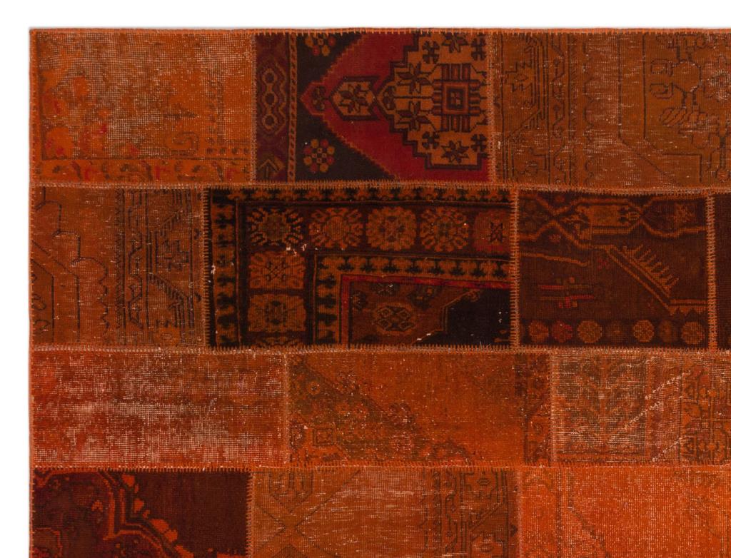Apex Patchwork Carpet Orange 20250 270 x 365 cm