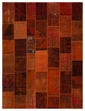Apex Patchwork Carpet Orange 20250 270 x 365 cm