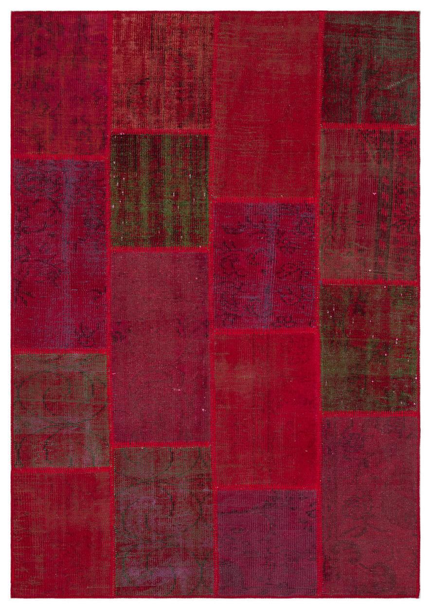 Apex Patchwork Unique Red 33954 160 cm X 230 cm