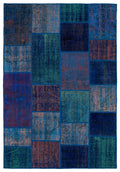 Apex Patchwork Unique Blue 34193 160 cm x 233 cm