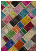Apex Patchwork Unique Multi Natural 21600 160 cm x 233 cm