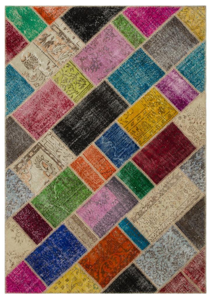 Apex Patchwork Unique Multi Natural 21600 160 cm x 233 cm