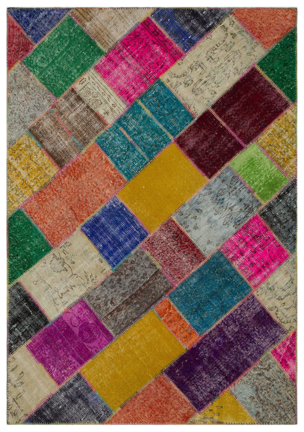 Apex Patchwork Unique Multi Natural 21636 160 cm x 233 cm