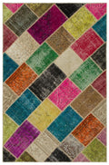 Apex Patchwork Unique Multi Naturel 21657 160 x 233 cm