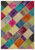 Apex Patchwork Unique Multi Natural 22077 160 cm X 230 cm