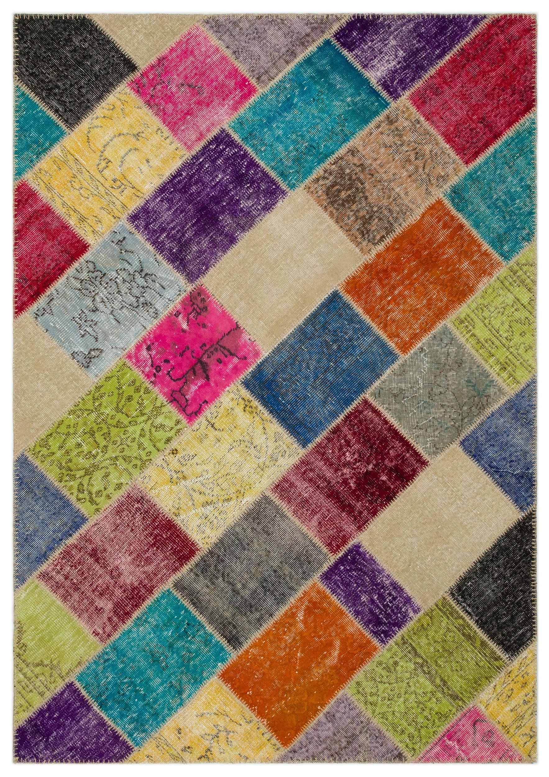 Apex Patchwork Unique Multi Natural 22077 160 cm X 230 cm
