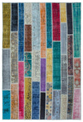 Apex Patchwork Unique Multi Naturel 25220 153 x 230 cm