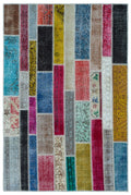 Apex Patchwork Unique Multi Natural 25226 155 cm X 231 cm