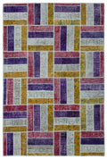 Apex Patchwork Unique Multi Naturel 25617 160 x 238 cm