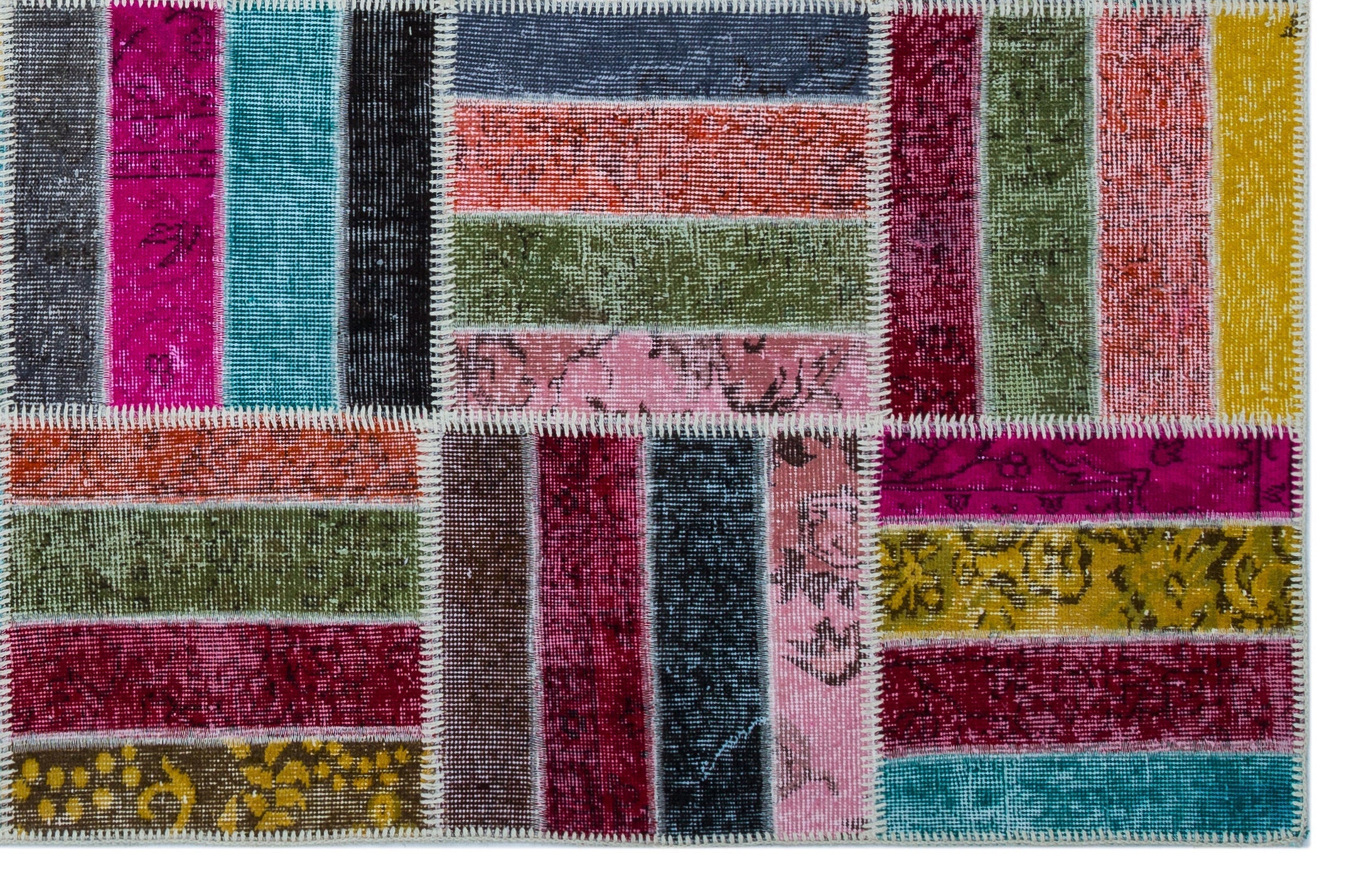 Apex Patchwork Unique Multi Natural 26478 160 cm X 247 cm